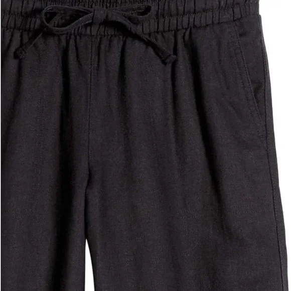 Black Linen Pants Size Small - Picture 3 of 6